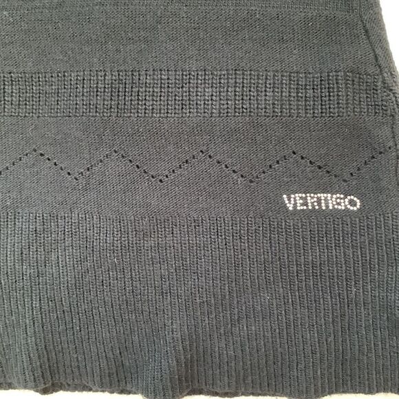 Vertigo Paris Angora blend black sweater / mini dress. Size M - Picture 8 of 9